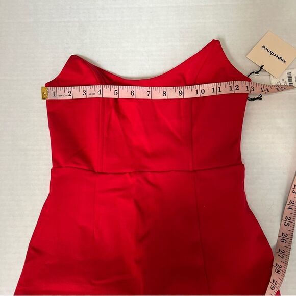 NWT Revolve x Superdown Loraine Slit Maxi Dress in Red | size XS - Picture 9 of 9